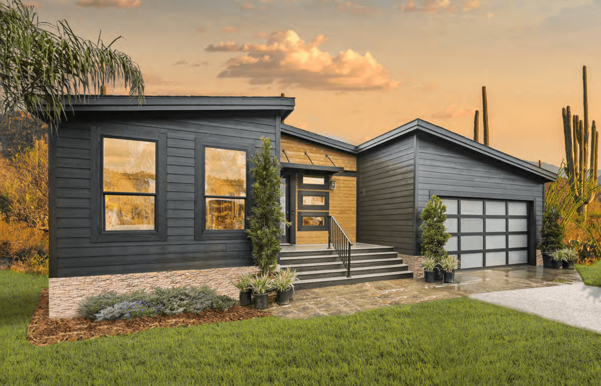 Genesis elevation, hero, and exterior home features